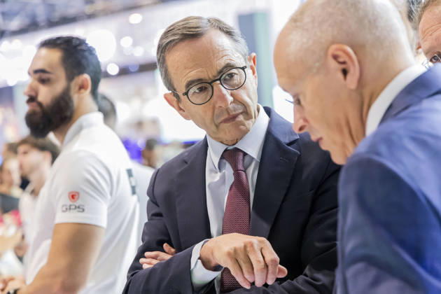 Paris, France October 15, 2026 - Paris Motor Show - Bruno Retailleau POLITIQUE, RETAILLEAU, LR, LES REPUBLICAINS, CAMPAGNE ELECTORALE, SALON DE L AUTOMOBILE, VOITURE, ECONOMIE  Copyright: xVincentxIsorex