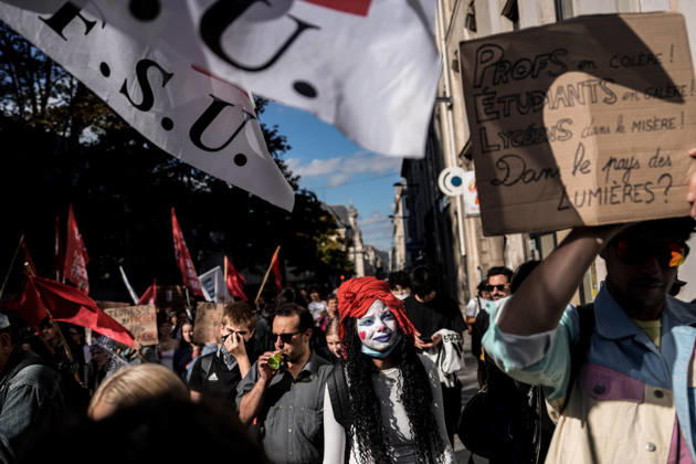 Student protests continue in Nancy NANCY, FRANCE - OCTOBER 15: Students march through the city center during a public demonstration in Nancy, France, on October 15, 2026. Students took to the streets to voice their demands regarding education and youth policies as part of ongoing mobilizations. Muhammed Said Tako Anadolu Nancy France. Editorial use only. Please get in touch for any other usage.  Copyright: x2026xAnadoluxMuhammedxSaidxTakox