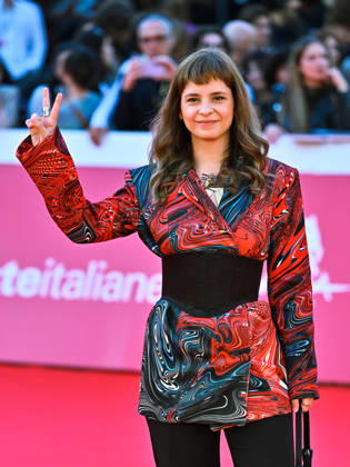 IPA89722115 - Rome, 2026 Film Festival Evening 3 Red Carpet for the film *SKEJTANJETO NE E ZA DEVOJÄaINJA* (*SKATEBOARDING IS NOT FOR GIRLS*) Pictured: Dina Duma  Copyright: xMaurizioxD™Avanzox xPoolxRomaxFilmxFestx2026x IPA89722115