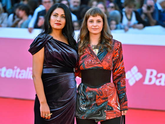 IPA89722247 - Rome, 2026 Film Festival - Evening 3 - Red Carpet for the film *SKEJTANJETO NE E ZA DEVOJÄaINJA* (*SKATEBOARDING IS NOT FOR GIRLS*) Pictured: Dina Duma Simonida Selimovic  Copyright: xMaurizioxD™Avanzox xPoolxRomaxFilmxFestx2026x IPA89722247