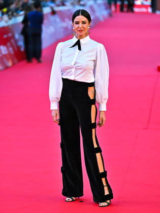 IPA89722088 - Rome, 2026 Film Festival - Evening 3 - Red Carpet for the film *SKEJTANJETO NE E ZA DEVOJÄaINJA* (*SKATEBOARDING IS NOT FOR GIRLS*) In the photo: Alessia Fabiani  Copyright: xMaurizioxD™Avanzox xPoolxRomaxFilmxFestx2026x IPA89722088