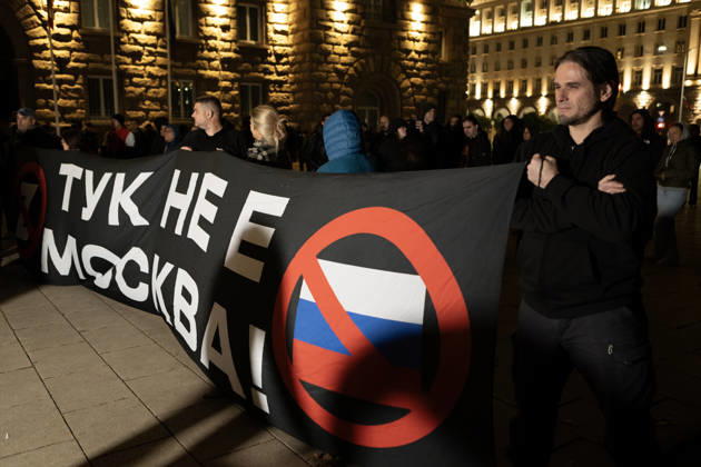 Protesters demand answers over Black Sea maritime attacks in Bulgaria SOFIA, BULGARIA - OCTOBER 15: Demonstrators gather during a protest demanding clarification over recent Black Sea maritime attacks near government buildings in Sofia, Bulgaria on October 15, 2026. Protesters assembled to voice anger against the policies of President Iliana Iotova and Prime Minister Rumen Radev, seeking answers regarding drone strikes on four commercial vessels within Bulgaria’s exclusive economic zone that left two ships sunk and two damaged. Hristo Vladev Anadolu Sofia Bulgaria. Editorial use only. Please get in touch for any other usage.  Copyright: x2026xAnadoluxHristoxVladevx