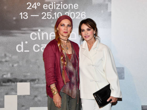 IPA89727902 - Roma Cinema Fest 2026. Night 3 Red Carpet for the film Idda. Pictured: Elena Sofia Ricci, Elisa Barucchieri (Elena Sofia Ricci™s sister)  Copyright: xVincenzoxLandix xPoolxRomaxFilmxFestx2026x IPA89727902