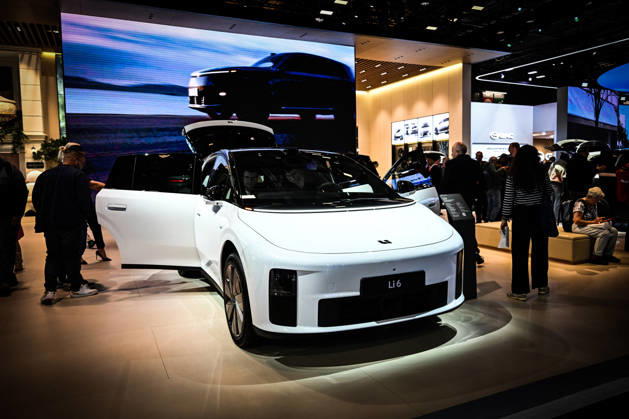 Paris Motor Show 2026 Li 6 automobile at the International Motor Show 2026 in Paris Porte de Versailles on October 15,2026. Photo by Tomas Stevens ABACAPRESS.COM Paris France  Copyright: xStevensxTomas ABACAx