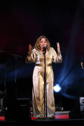 Annett Louisan bei einem Konzert im Tempodrom in Berlin, 15. Oktober 2026. Annett Louisan Konzert Berlin