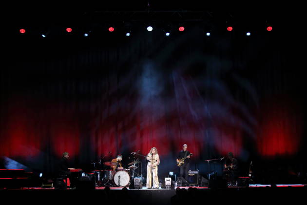 Annett Louisan bei einem Konzert im Tempodrom in Berlin, 15. Oktober 2026. Annett Louisan Konzert Berlin