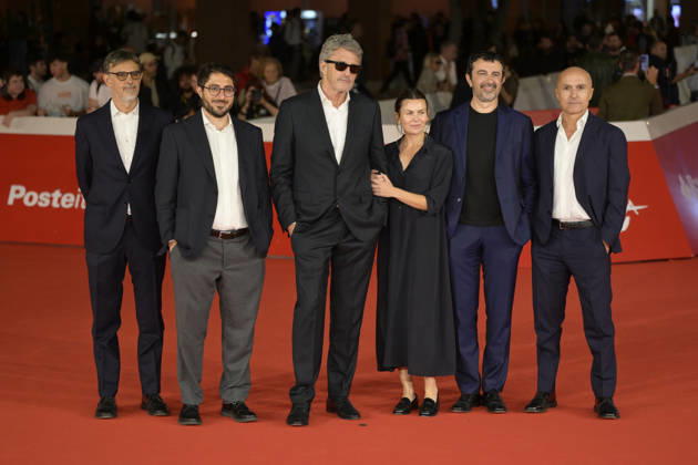 October 15, 2026, Rome, Italy: (L-R) Mario Gianani, a guest, Pawe? Pawlikowski, Lorenzo Gangarossa, a guest and Lorenzo Mieli attend the red carpet for the film Fatherland at the 2026 Rome Film Fest, held at the Auditorium Parco della Musica. Rome Italy - ZUMAs197 20261015_aaa_s197_771 Copyright: xMarioxCartellix