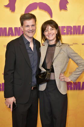 Benjamin Herrmann und Caroline Rosales bei der Premiere des Dokumentarfilms Biermann im Kino International. Berlin, 15.10.2026