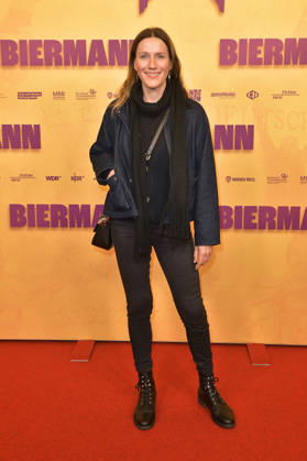 Bettina Lamprecht bei der Premiere des Dokumentarfilms Biermann im Kino International. Berlin, 15.10.2026