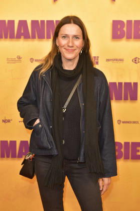 Bettina Lamprecht bei der Premiere des Dokumentarfilms Biermann im Kino International. Berlin, 15.10.2026