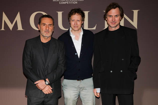 Gilles Lellouche, Laszlo Nemes, and Lars Eidinger attend the Paris premiere of *Moulin* on October 15, 2026, in Paris 460498, October 15, 2026, Paris, France  Copyright: xLionelxGuericolasx xStarfacex STAR_460498_120