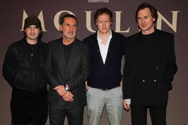 Gilles Lellouche, Laszlo Nemes, and Lars Eidinger attend the Paris premiere of *Moulin* on October 15, 2026, in Paris 460498, October 15, 2026, Paris, France  Copyright: xLionelxGuericolasx xStarfacex STAR_460498_124