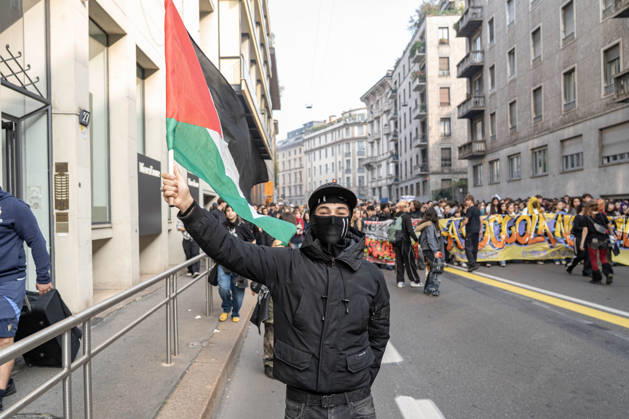 IPA89759917 - Milan, October 16, 26, Largo Cairoli, No One Is a Stranger Student Strike  Copyright: xGiuliaxSciaccax xGiuliaxSciaccax IPA89759917