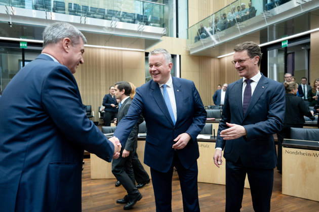 Sitzung, Bundesrat, Markus Söder, Gordon Schnieder, Hendrik Wüst Sitzung, Bundesrat, Berlin, Ministerpräsident, Markus Söder, Gordon Schnieder, Hendrik Wüst Berlin Berlin GER