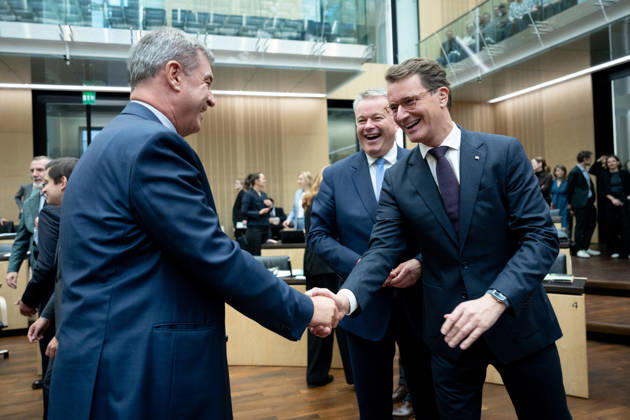 Sitzung, Bundesrat, Markus Söder, Gordon Schnieder, Hendrik Wüst Sitzung, Bundesrat, Berlin, Ministerpräsident, Markus Söder, Gordon Schnieder, Hendrik Wüst Berlin Berlin GER