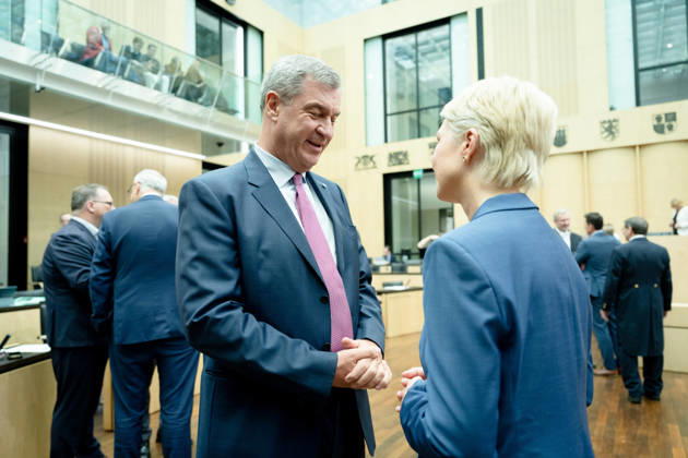Sitzung, Bundesrat, Ministerpräsident, Markus Söder, Ministerpräsidentin, Manuela Schwesig Sitzung, Bundesrat, Berlin, Ministerpräsident, Markus Söder, Ministerpräsidentin, Manuela Schwesig Berlin Berlin GER