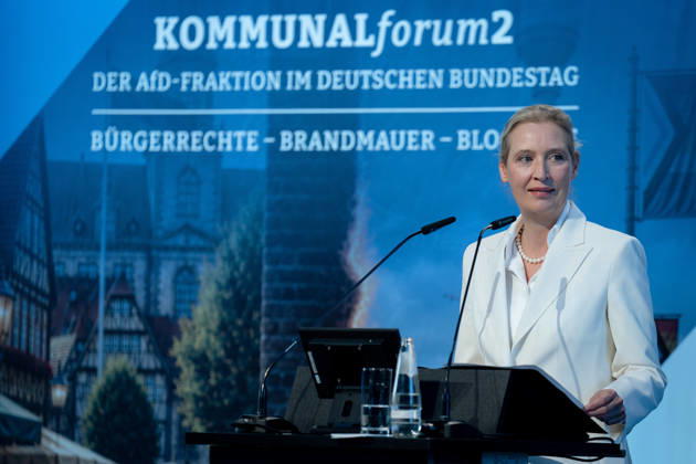 Kommunalpolitisches Forum der AfD-Fraktion Kommunalpolitisches Forum der AfD-Fraktion im Bundestag, Paul-Löbe-Haus, Alice Weidel Berlin Berlin GER