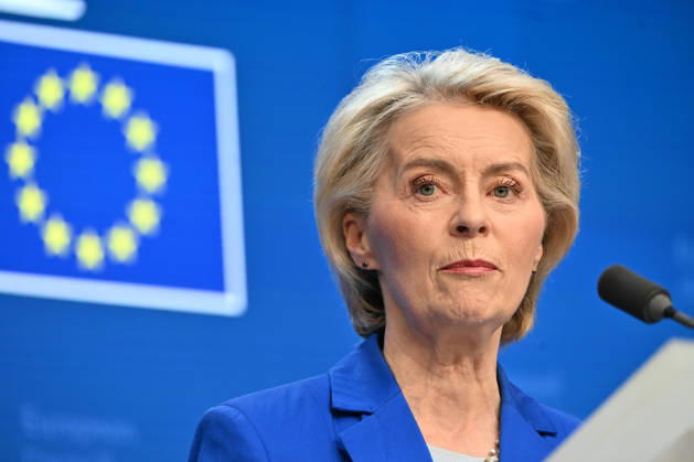 Antonio Costa and Ursula von der Leyen hold press conference after EU Leaders Summit BRUSSELS, BELGIUM - OCTOBER 16: European Council President Antonio Costa, and European Commission President Ursula von der Leyen (seen), speak during a press conference following the European Union Leaders Summit, on October 16, 2026 in Brussels, Belgium. Dursun Aydemir Anadolu Brussels Belgium. Editorial use only. Please get in touch for any other usage.  Copyright: x2026xAnadoluxDursunxAydemirx