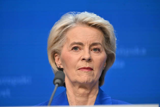 News Bilder des Tages Antonio Costa and Ursula von der Leyen hold press conference after EU Leaders Summit BRUSSELS, BELGIUM - OCTOBER 16: European Council President Antonio Costa, and European Commission President Ursula von der Leyen (seen), speak during a press conference following the European Union Leaders Summit, on October 16, 2026 in Brussels, Belgium. Dursun Aydemir Anadolu Brussels Belgium. Editorial use only. Please get in touch for any other usage.  Copyright: x2026xAnadoluxDursunxAydemirx