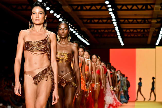 SãO PAULO, SP - 16.10.2026: SPFW N61 - Amir Slama brand fashion show, at SPFW N61, (São Paulo Fashion Week) this Friday (16), at Pavilhão das Culturas Brasileiras (PACUBRA), Parque do Ibirapuera, São Paulo, SP. x3033259x  RobertoxCasimiro