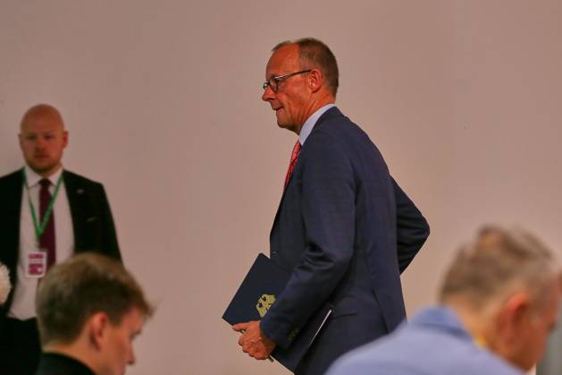 Brüssel, Belgien, 16.10.2026: Europa-Gebäude: EU-Gipfel: Bundeskanzler Friedrich Merz (CDU) auf einer Pressekonferenz zum Abschluss am Freitagnachmittag. Copyright: xdtsxNachrichtenagenturx dts_139647