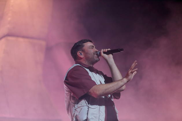 Marten Laciny alias Marteria bei einem Konzert in der Max-Schmeling-Halle in Berlin, 16. Oktober 2026. Marteria Konzert Berlin