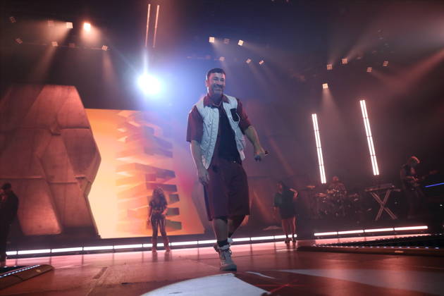 Marten Laciny alias Marteria bei einem Konzert in der Max-Schmeling-Halle in Berlin, 16. Oktober 2026. Marteria Konzert Berlin