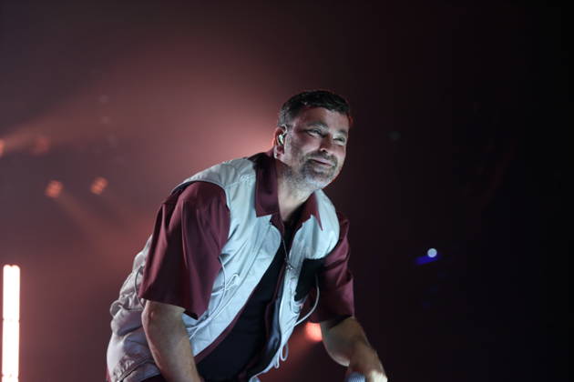 Marten Laciny alias Marteria bei einem Konzert in der Max-Schmeling-Halle in Berlin, 16. Oktober 2026. Marteria Konzert Berlin