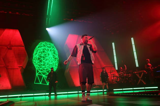 Marten Laciny alias Marteria bei einem Konzert in der Max-Schmeling-Halle in Berlin, 16. Oktober 2026. Marteria Konzert Berlin