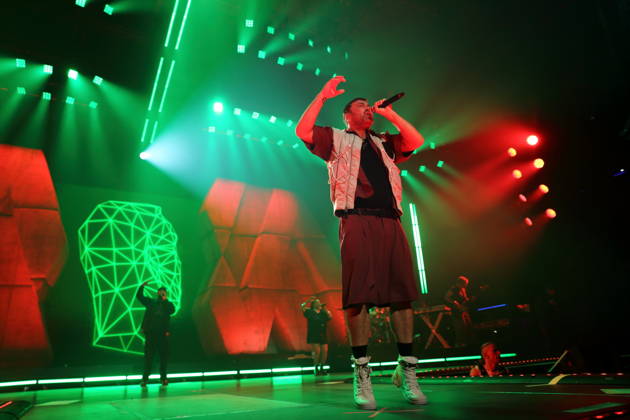 Marten Laciny alias Marteria bei einem Konzert in der Max-Schmeling-Halle in Berlin, 16. Oktober 2026. Marteria Konzert Berlin