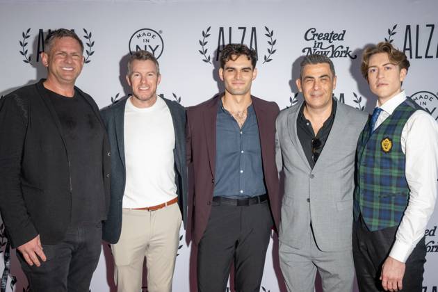 October 16, 2026, New York, New York, United States: (L-R) Jonathan Miller, Rob McGillivray, Ethan Vaughan, Phil Viardo and Ford Leland attend Moriarty Rising: A Sherlock Holmes Tale .at the Inaugural ALZA Festival at AMC 19th Street on October 16, 2026 in New York City. New York United States - ZUMAs197 20261016_aaa_s197_584 Copyright: xRonxAdarx