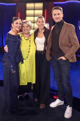 Tülin Sezgin, Lea Linster, Stefanie Heinzmann und Alexander Klaws. bei der Aufzeichnung der WDR-Talkshow Kölner Treff im WDR Studio BS 3. Köln, 16.10.2026