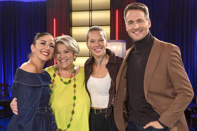 Tülin Sezgin, Lea Linster, Stefanie Heinzmann und Alexander Klaws. bei der Aufzeichnung der WDR-Talkshow Kölner Treff im WDR Studio BS 3. Köln, 16.10.2026