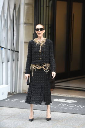Celine Dion Leaves Her Hotel For Her Last Concert in Paris - France Celine Dion spend time with fans before her last concert in Paris, at hotel Royal Monceau in Paris, France on October 17, 2026. Photo by Florian Poitout ABACAPRESS.COM Paris France  Copyright: xPoitoutxFlorian ABACAx
