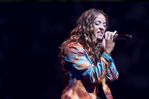 October 17, 2026, Madrid, Spain: Singer Sofía Ellar performs during a concert at the Plaza de Espana in Madrid. Madrid Spain - ZUMAs197 20261017_aaa_s197_112 Copyright: xAtilanoxGarciax