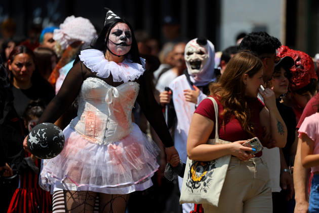 Santiago, October 17, 2026 The 2026 Zombiewalk takes place in downtown Santiago. Jonnathan Oyarzun Aton Chile, Santiago, Chile Aton 1200418  Copyright: JONNATHANxOYARZUN ATONxCHILE