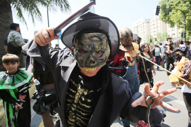 Santiago, October 17, 2026 The 2026 Zombiewalk takes place in downtown Santiago. Jonnathan Oyarzun Aton Chile, Santiago, Chile Aton 1200443  Copyright: JONNATHANxOYARZUN ATONxCHILE