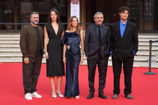 Rome Cinema Fest 2026 - Juste une Illusion Red Carpet French filmmakers Eric Toledano and Olivier Nakache, actor Louis Garrel, actress Camille Cottin, and Giorgia Sinicorni attend the red carpet premiere of the film Juste Une Illusion during the 21st Rome Film Fest in Rome, Italy on October 18, 2026. Photo by Andrea Bracaglia ABACAPRESS.COM Rome Italy Italy  Copyright: xBracagliaxAndrea ABACAx