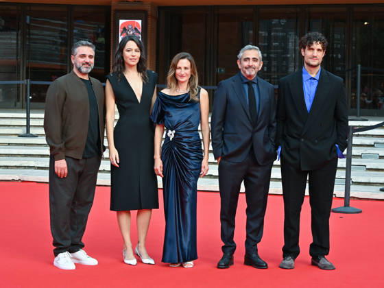 October 18, 2026, Roma, Italy: Louis Garrel, Camille Cottin, Eric Toledano, Olivier Nakache and Giorgia Sinicomi attend the Just Une Illusion red carpet cast film during the Roma Film Festival 2026 at Auditorium Parco della Musica Ennio Morricone. Roma Italy  - ZUMAs197 20261018_aaa_s197_057 Copyright: xAntoninoxD™Espositox