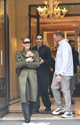 Céline Dion leaves the Royal Monceau hotel with her sons Nelson and Eddy and her dog after her concert series in Paris on October 19, 2026. Christian Liewig, Bestimage. Céline Dion leaves the Royal Monceau hotel with her sons Nelson and Eddy and her dog after her concert series in Paris on October 19, 2026 Paris, France Copyright: xChristianxLiewigx xBestimagexChristianxLiewigx xBestimagex