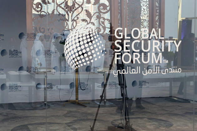 Global Security Forum in Doha DOHA, QATAR - OCTOBER 19: A view of the logo during the 8th Global Security Forum, held under the theme The Future of Alliances, in Doha, Qatar, on October 19, 2026. The forum runs from October 19 to 21 and brings together participants to discuss global security issues. Ali Altunkaya Anadolu Doha Qatar. Editorial use only. Please get in touch for any other usage. Copyright: x2026xAnadoluxAlixAltunkayax