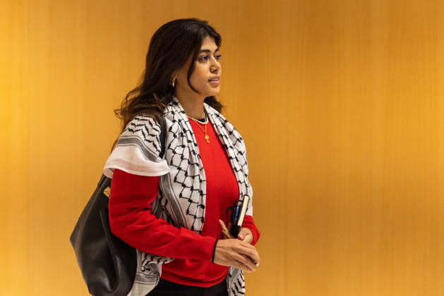 French MEP Rima Hassan at Paris Courthouse for trial over alleged apology of terrorism PARIS, FRANCE - OCTOBER 19: French member of the European Parliament and member of La France Insoumise Rima Hassan is seen at the Paris Courthouse for her trial over alleged apology of terrorism, in Paris, France on October 19, 2026. Ibrahim Ezzat Anadolu Paris France. Editorial use only. Please get in touch for any other usage.  Copyright: x2026xAnadoluxIbrahimxEzzatx