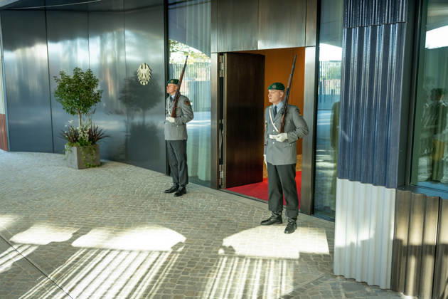 Bundespräsident, Frank-Walter Steinmeier, Akkreditierung von Botschaftern Berlin, Amtssitz am Spreebogen, Bundespräsident, Frank-Walter Steinmeier, Akkreditierung von Botschaftern, Bundeswehr Berlin Berlin GER