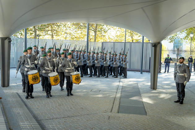 Bundespräsident, Frank-Walter Steinmeier, Akkreditierung von Botschaftern Berlin, Amtssitz am Spreebogen, Bundespräsident, Frank-Walter Steinmeier, Akkreditierung von Botschaftern, Bundeswehr Berlin Berlin GER