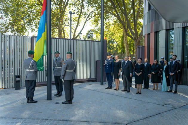 Bundespräsident, Frank-Walter Steinmeier, Akkreditierung von Botschaftern Berlin, Amtssitz am Spreebogen, Bundespräsident, Frank-Walter Steinmeier, Akkreditierung von Botschaftern, Botschafterin, Tonga, Titilupe Fanetupouvava u Tu ivakano Berlin Berlin GER