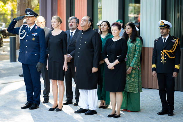 Bundespräsident, Frank-Walter Steinmeier, Akkreditierung von Botschaftern Berlin, Amtssitz am Spreebogen, Bundespräsident, Frank-Walter Steinmeier, Akkreditierung von Botschaftern, Bundeswehr, Botschafter, Pakistan, Salman Sharif Berlin Berlin GER