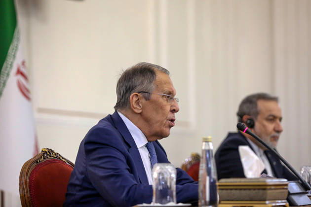 Russian Foreign Minister Sergey Lavrov meets Iranian counterpart Abbas Araghchi in Tehran TEHRAN, IRAN - OCTOBER 19: Russian Foreign Minister Sergey Lavrov and Iranian Foreign Minister Abbas Araghchi hold a joint press conference at the Ministry of Foreign Affairs building in Tehran, Iran, on October 19, 2026. Fatemeh Bahrami Anadolu Tehran Iran. Editorial use only. Please get in touch for any other usage.  Copyright: x2026xAnadoluxFatemehxBahramix