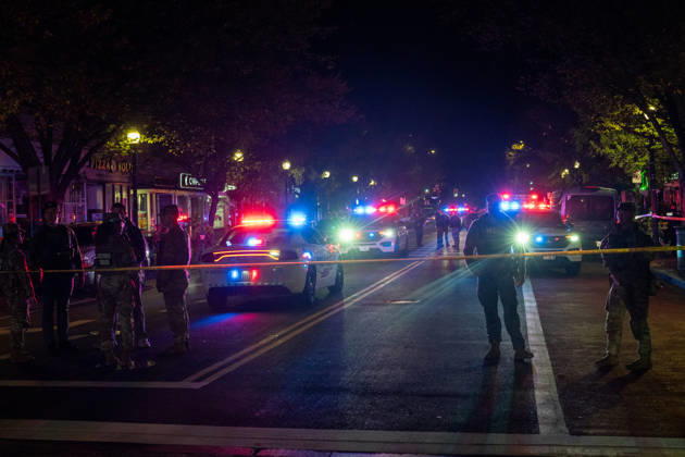October 19, 2026, Washington, Dc, United States: A National Guard soldier was shot in the Eastern Market neighborhood of Washington, D.C. in the early hours of October 19, 2026. The guardsman tried to break up a fight but was shot by one of the participants, before the suspect was shot by other National Guard soldiers. Both the Guardsman and the suspect were taken to the hospital with non-life threatening injuries. Washington United States  - ZUMAl312 20261019_znp_l312_035 Copyright: xAndrewxLeydenx