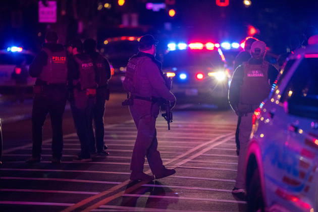 October 19, 2026, Washington, Dc, United States: A National Guard soldier was shot in the Eastern Market neighborhood of Washington, D.C. in the early hours of October 19, 2026. The guardsman tried to break up a fight but was shot by one of the participants, before the suspect was shot by other National Guard soldiers. Both the Guardsman and the suspect were taken to the hospital with non-life threatening injuries. Washington United States  - ZUMAl312 20261019_znp_l312_040 Copyright: xAndrewxLeydenx