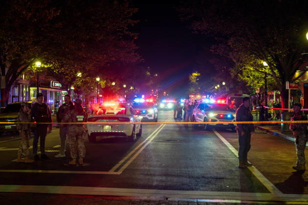 October 19, 2026, Washington, Dc, United States: A National Guard soldier was shot in the Eastern Market neighborhood of Washington, D.C. in the early hours of October 19, 2026. The guardsman tried to break up a fight but was shot by one of the participants, before the suspect was shot by other National Guard soldiers. Both the Guardsman and the suspect were taken to the hospital with non-life threatening injuries. Washington United States - ZUMAl312 20261019_znp_l312_033 Copyright: xAndrewxLeydenx